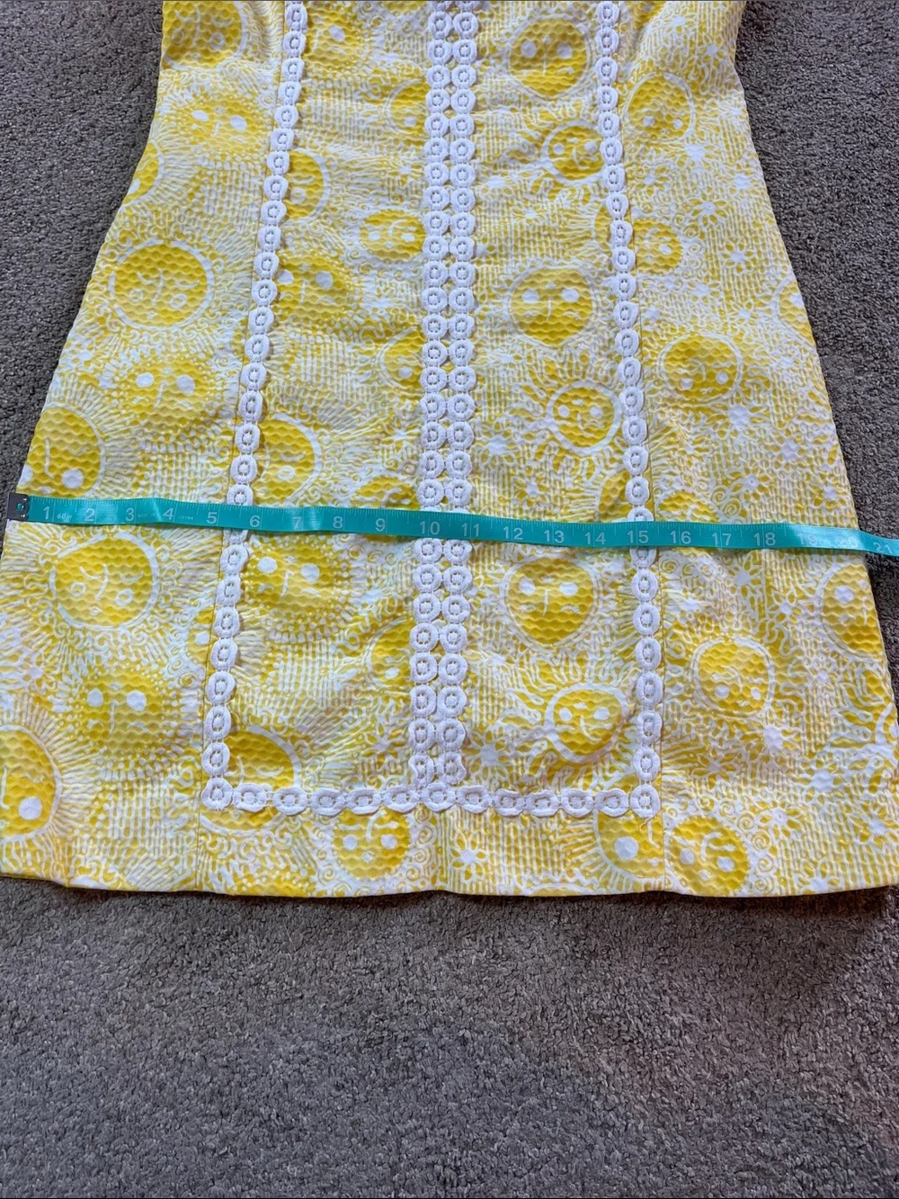 ☀️🌞☀️🌞RARE! Lilly Pulitzer Macfarlane Yellow Suns Shift sz8 EUC